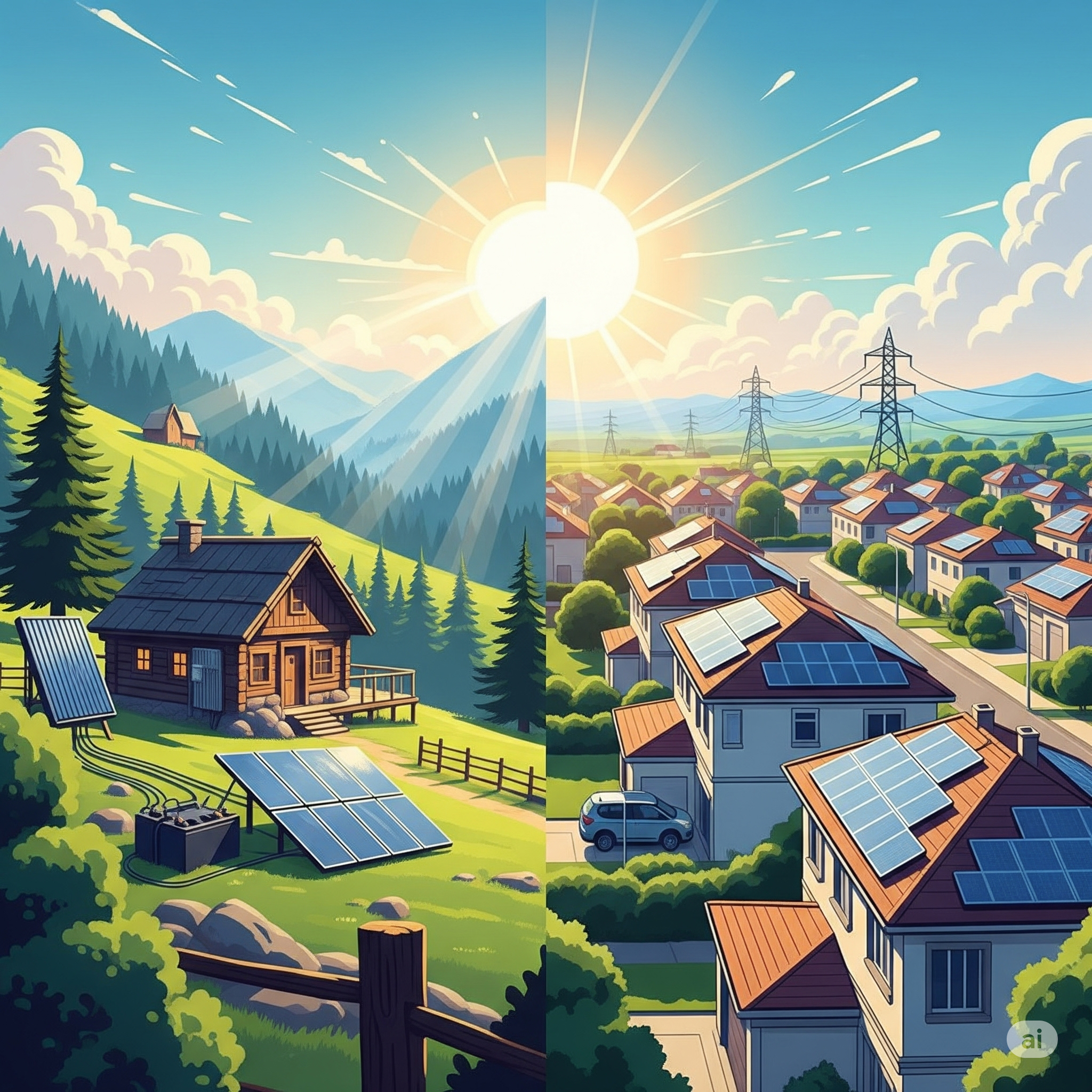 Off-Grid ve On-Grid Sistem Farkları