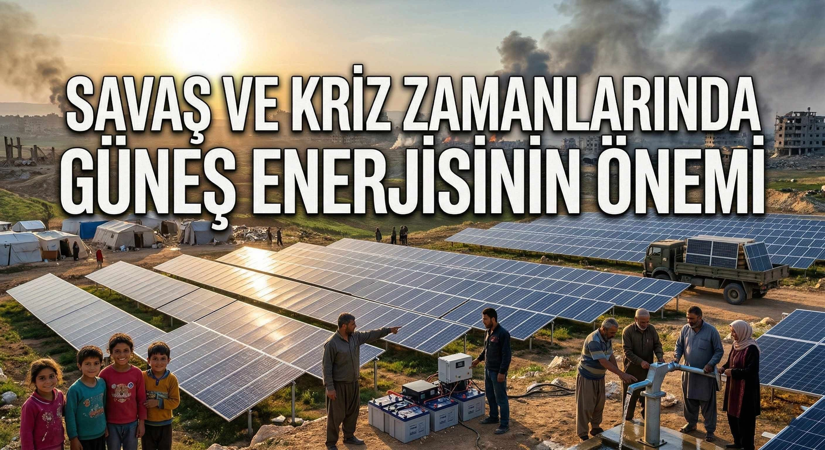 Savaşlarda, Kriz Zamanlarında ve Acil Durumlarda Güneş Enerjisinin Hayati Önemi