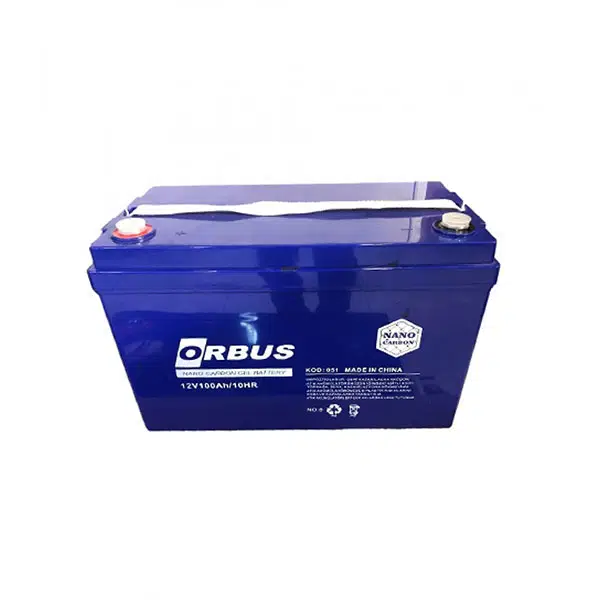 Orbus 12v 100 Amper Derin Döngü Karbon Jel Akü Orbus 12v 100 Amper Derin Döngü Karbon Jel Akü