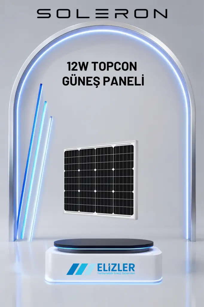 12W TOPCON GÜNEŞ PANELİ