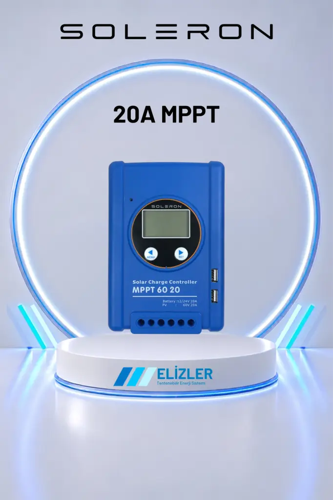 20A MPPT ŞARJ KONTROL CİHAZI 12/24V