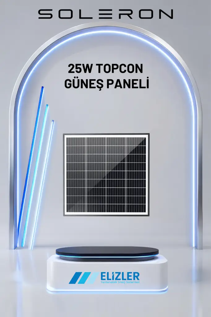 25W TOPCON GÜNEŞ PANELİ