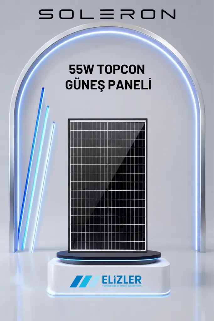 55W TOPCON GÜNEŞ PANELİ