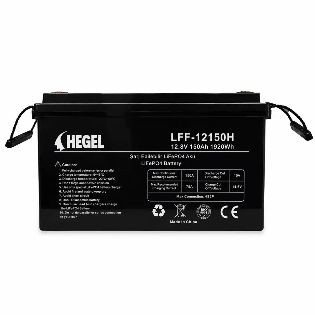 HEGEL LİFEPO4 LİTYUM AKÜ 12.8V 150AH