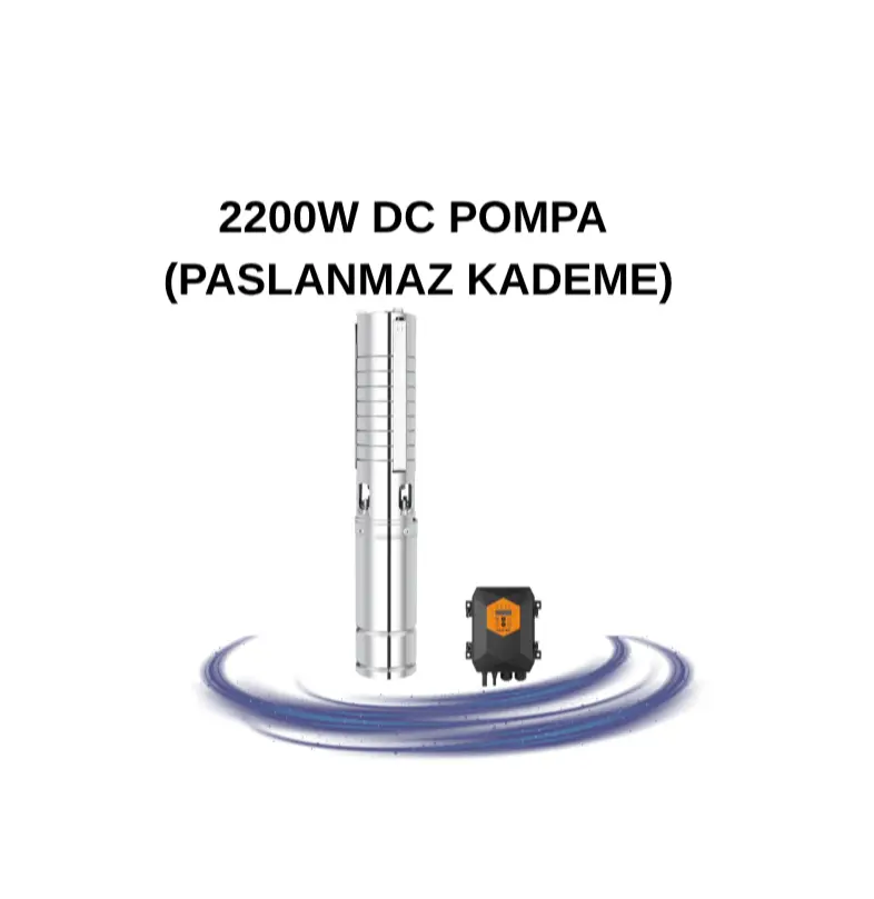 PANTEC 2200W DC POMPA (PASLANMAZ KADEME)