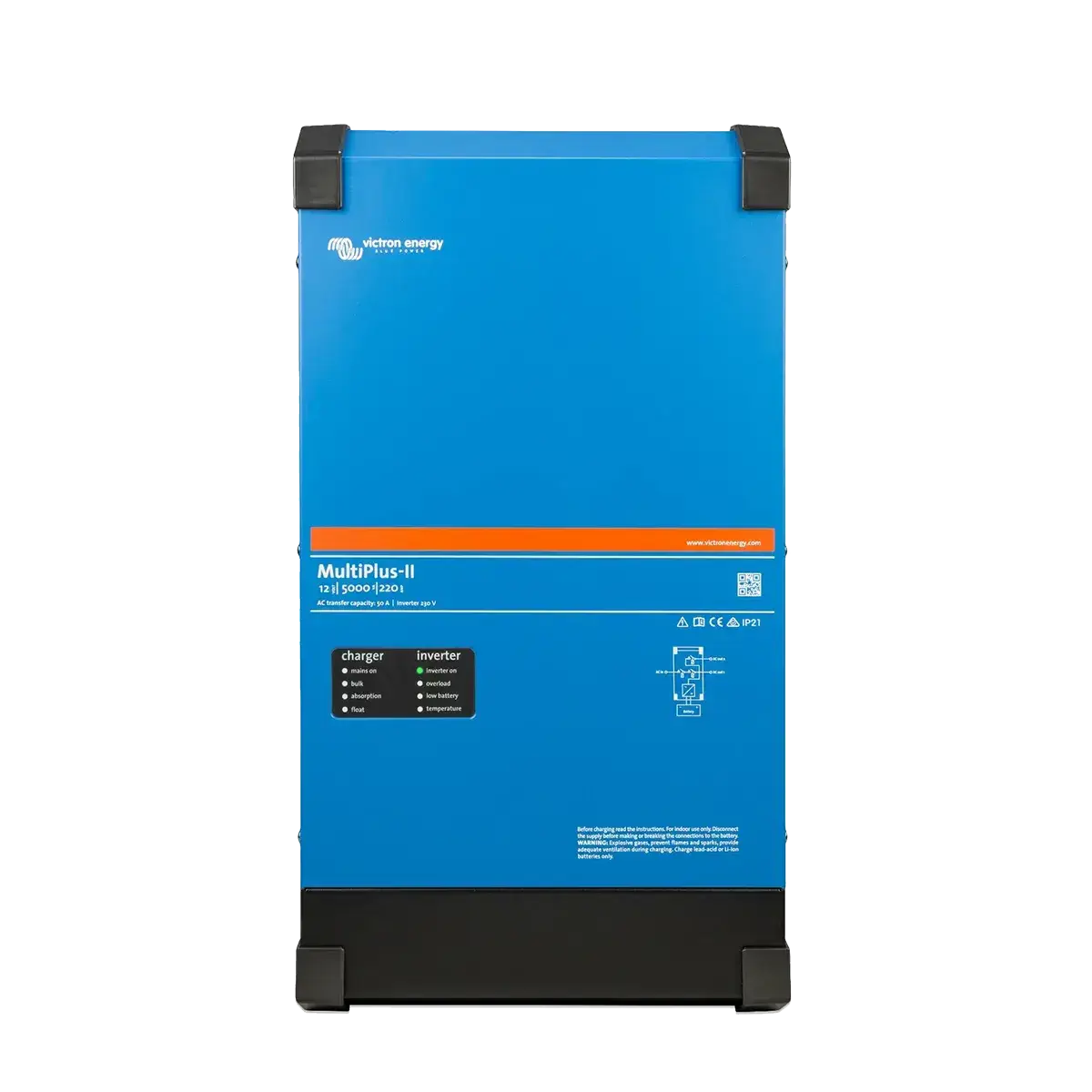 Victron İnvertör/Şarj Cihazı MultiPlus-II 12/5000/220-50 Inverter/Charger (PMP122505012)